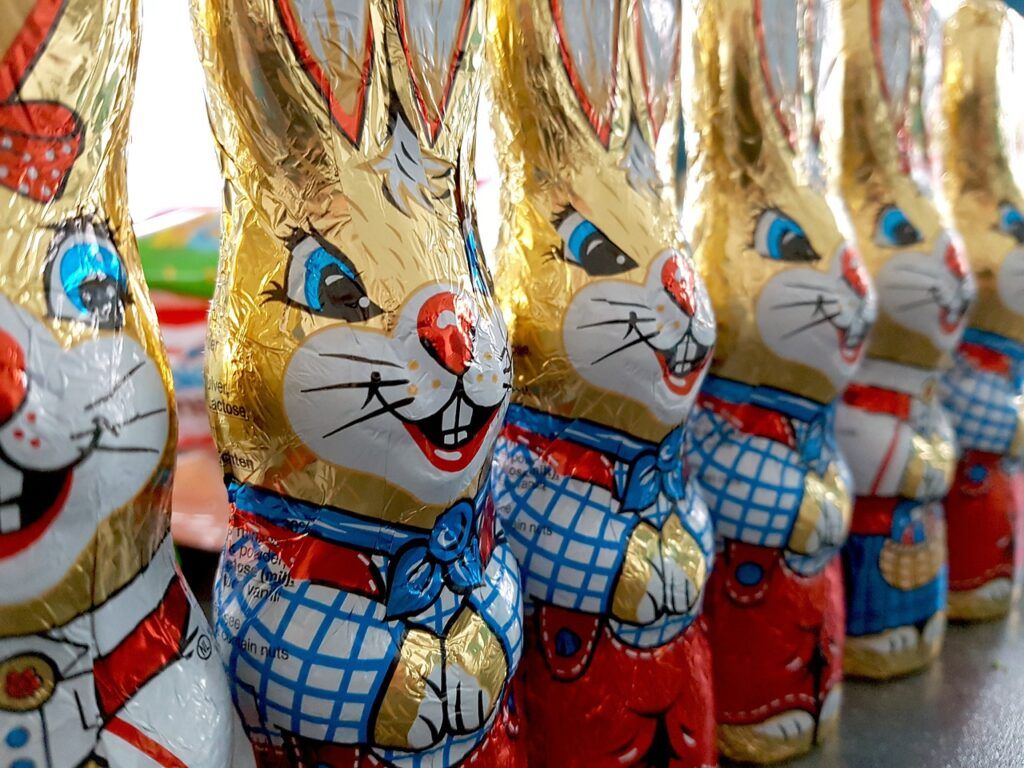 easter bunny, chocolate bunny, easter